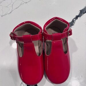 Monkey Feet Red Dress Shoes Mary Jane Style